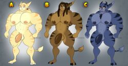 abs absurd_res anthro balls barazoku belly biceps big_biceps big_breasts big_muscles big_pecs big_penis braided_hair breasts brown_body brown_fur claws dragon dreadlocks fur genital_piercing genitals group hair hi_res horn hybrid lombax long_hair male male_only mammal muscular muscular_male navel nipple_piercing nipples nude pecs penis piercing purple_body purple_fur ratchet_and_clank ratchetjak sony_corporation sony_interactive_entertainment standing stripes tan_body tan_fur thick_thighs video_games