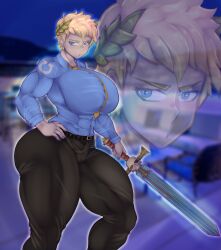 female space marine from games workshop by sfcompany1e (artist)