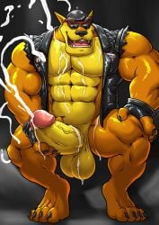 1boy 2025 abs activision alternate_costume anthro balls bara barazoku barefoot biceps big_balls big_muscles big_pecs big_penis biker biker_cap biker_gloves biker_jacket biker_tiny_tiger black_clothing black_fingerless_gloves black_gloves black_handwear black_helmet black_jacket black_leather black_leather_jacket black_topwear bodily_fluids bottomless bottomless_anthro bottomless_male claws clothed clothing cocky cocky_grin crash_(series) crash_team_racing_nitro-fueled cum cum_drip cum_from_penis cum_on_balls cum_on_chest cum_on_hand cum_on_leg cum_on_own_balls cum_on_own_chest cum_on_own_hand cum_on_own_leg cum_on_own_penis cum_on_penis cum_on_self cum_spurt cumshot cumshot_on_chest dasyuromorph dripping ejaculating_on_self ejaculation erection eyebrows eyewear fangs feet fingerless_gloves fondling_penis fur genital_fluids genital_focus genitals glistening glistening_body glistening_clothing glistening_fur gloves gojho grabbing_own_penis grin grinning_at_viewer hand_on_knee hand_on_leg hand_on_own_penis hand_on_penis handwear hi_res holding_erection holding_own_penis holding_penis humanoid_genitalia humanoid_penis jacket leather leather_clothing leather_daddy leather_gloves leather_handwear leather_jacket leather_topwear looking_at_viewer looking_pleasured male male_focus male_only mammal manly marsupial masturbation muscular muscular_anthro muscular_arms muscular_male muscular_thighs official_alternate_costume open_mouth orange_body orange_fur orgasm pecs penile penile_masturbation penis penis_focus penis_grab pose presenting presenting_body presenting_penis recently_extinct_species rubbing_penis seductive showing_off_muscles smile smiling_at_viewer smirk smirking_at_viewer solo stroking_penis sunglasses teeth thick_arms thick_eyebrows thick_thighs thylacine tiny_tiger tongue topwear torn_clothing torn_jacket torn_sleeves vein veiny_penis wearing_sunglasses yellow_body yellow_fur
