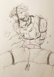 ball_gag bondage clothed crop_top diamond_is_unbreakable gag jojo's_bizarre_adventure male_only nipple_pinch pov rg_(artist) rohan_kishibe vibrator yaoi