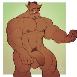 balls biceps big_balls big_cock big_penis big_testicles blizzard_entertainment cock dark-skinned_male dark_skin fangs foreskin garrosh_hellscream genitals hi_res humanoid humanoid_pointy_ears leelikessmut male male_only muscular muscular_male naked naked_male nipples nude nude_male orc orc_(warcraft) orc_male pecs penis pointy_ears pubes solo solo_male teeth testicles uncircumcised unretracted_foreskin warcraft world_of_warcraft