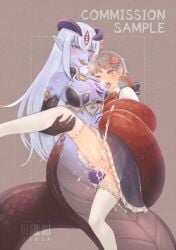 2024 2_horns 2_penises accessory alice_(mon-musu_quest!) alice_(monster_girl_quest) anal anal_orgasm anal_sex animal_genitalia animal_penis apode artist_name balls biped blue_eyes bodily_fluids bottomless bottomless_human bottomless_male bow_ribbon breasts carrying_another carrying_partner censor_bar censored censored_genitalia censored_penis clothed clothed_male clothing coiling coiling_another countershading cum cum_from_ass cum_in_ass cum_inside cum_splatter cum_while_penetrated cumshot cute_fangs dated digital_drawing_(artwork) digital_media_(artwork) dominant dominant_gynomorph dominant_intersex double_anal double_penetration draconcopode dress duo ejaculation english_text facial_markings fangs femboy forehead_markings forked_tongue frilly frilly_clothing genital_fluids genitals grey_background grey_body grey_scales gynomorph gynomorph/male gynomorph_penetrating gynomorph_penetrating_male hair hair_accessory hair_ribbon hairbow hands-free head_markings heart_censor heart_eyes heart_symbol hemipenes hi_res holding_partner holding_partner's_leg horn horned_humanoid human human_on_humanoid humanoid iimia ineffective_censorship intersex intersex/male intersex_penetrating intersex_penetrating_male interspecies japanese_description jewelry lamia larger_gynomorph larger_gynomorph/small_male larger_humanoid larger_intersex legless legwear long_hair looking_at_genitalia looking_at_penis looking_pleasured luka_(monster_girl_quest) male male_penetrated mammal markings monster_girl_(genre) monster_girl_quest mostly_nude_gynomorph multi_genitalia multi_penis nervous open_mouth open_smile orgasm orgasm_face penetration penile penile_penetration penis penis_in_ass platinum_blonde pointy_ears purple_body purple_breasts purple_horn purple_penis purple_skin raised_leg red_body red_scales reptile restrained_arms ribbons scales scalie serpentine sex short_hair simple_background size_difference smaller_human smaller_male smile snake split_form spread_legs spreading stockings submissive submissive_male sweat sweatdrop tan_balls tan_penis teeth text tongue tongue_out watermark white_hair yellow_eyes