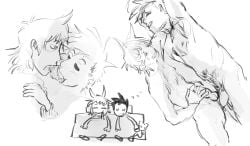 after_sex anal anal_sex bed biting black_and_white eddsworld flashback gay gay_sex male male/male male_only monochrome non-web_source sheets sleepy sleepy_face srcarkl tagme tom_(eddsworld) tord_(eddsworld) yaoi