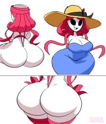 ass big_ass big_breasts big_butt breasts female gangle_(the_amazing_digital_circus) glitch_productions mannequin sling_bikini string sun_hat the_amazing_digital_circus zaviel