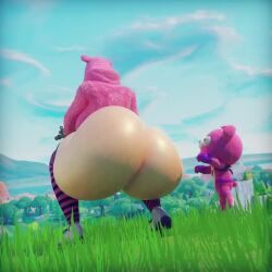 1:1 2025 3d_(artwork) 3d_animation ambiguous_gender angry animal_ears animal_onesie animate_inanimate animated bear big_breasts big_butt blender_(artwork) bottomless breasts bubble_butt butt butt_slap cliff clothed clothing cloud crouching ctgiantess cuddle_team_jr digital_media_(artwork) doll duo epic_games falling female female_human footwear fortnite glistening glistening_butt grass green_hair gun hair heavy_butt high_framerate huge_breasts huge_butt human hyper hyper_butt larger_female laugh legwear living_doll looking_back mammal moan mountain outside pattern_clothing pattern_footwear pattern_legwear pattern_socks pink_clothing plant ranged_weapon short_playtime size_difference slap smaller_ambiguous socks sound striped_clothing striped_footwear striped_socks stripes submachine_gun surprised syd_(fortnite) thigh_highs thrown video weapon webm