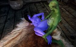 alien bethesda_softworks big_ass big_breasts blue elf green hypnosis mind_control monster mutant penetration rape skyrim the_elder_scrolls