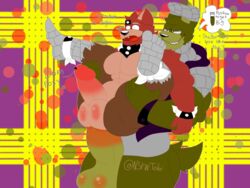 4:3 canid canine english_text five_nights_at_freddy's five_nights_at_freddy's_3 fnaf_bare_club_(version) fox foxy_(fnaf) furry gay hi_res lagomorph leporid lusttobi male male/male male_only mammal rabbit springtrap springtrap_(fnaf) text video_games