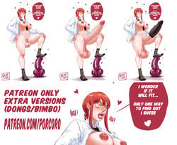 1futa areola balls big_areola big_balls big_balls_small_penis big_dildo big_lips big_penis bimbo breasts censored chainsaw_man cock_sleeve dangling_testicles dildo embarrassed erect flaccid futa_only futanari heart-shaped_pupils huge_balls huge_cock hyper hyper_penis inverted_nipples makima_(chainsaw_man) monster_cock nipples oversized_balls pale-skinned_futanari pale_skin perky_breasts porcoro puffy_areola red_hair sagging_balls small_penis socks solo solo_futa talking_to_viewer veiny_penis