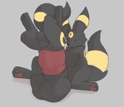 animal_genitalia animal_penis anthro balls closed_eyes cock_vore duo eeveelution genitals male male/male mienvian nintendo penile penis pokémon_(species) pokemon pokemon_(species) red_penis sheath sitting tongue tongue_out umbreon video_games vore