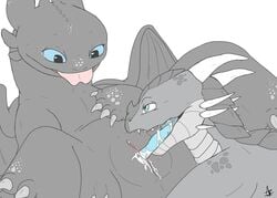 absurd_res anthro anthro_on_feral anthro_penetrating anthro_penetrating_feral blue_tongue bodily_fluids cunnilingus dragon dreamworks duo female feral feral_penetrated genitals hamham5 hi_res how_to_train_your_dragon licking male male/male night_fury oral penetration pussy saliva saliva_on_tongue saliva_string scalie sex tongue tongue_in_pussy tongue_out vaginal_penetration western_dragon xero_(captainscales) zoophilia