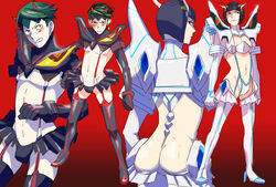 ass bruno_buccellati clothing crossdressing crossplay diamond_is_unbreakable jojo's_bizarre_adventure junketsu kill_la_kill kiryuuin_satsuki_(cosplay) male_only matoi_ryuuko_(cosplay) parody rohan_kishibe senketsu thighhighs vento_aureo