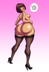 1girls ass ass_focus big_ass big_butt big_thighs bottom_heavy breasts curvy english_text fat_thighs female female_only fontez high_heels large_ass large_butt large_thighs mature mature_female milf mother original original_character proud showing_off showing_off_ass text thick thick_thighs thighhighs thighs wide_hips