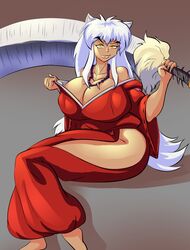 artist_request clothing genderswap_(mtf) huge_breasts inuyasha inuyasha_(character) large_breasts nonude rule_63