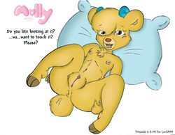 anthro bear disney female female_only fur furry mammal molly_cunningham nipples priest22 pussy solo tagme talespin