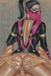 2d anus baraka black_hair clothed_sex edithemad hands_on_ass masked_female mileena mortal_kombat mortal_kombat:_deception partial_male penis ponytail sex tagme tarkatan vaginal_sex