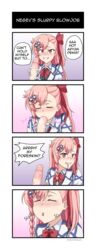 1boy 1girls blowjob circumcised circumcision female girls'_frontline hideyoshiao1 negev_(girls_frontline) no_foreskin oral penis pink_hair slurping sunnath_penis teenager uncircumcised uncircumcised_penis