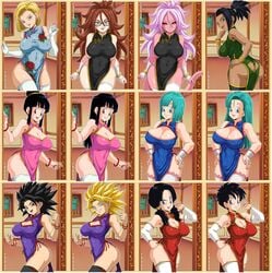 2010s 6+girls 7girls absurd_res alternate_version_available android_18 android_21 android_21_(human) artist_name ass ass_cleavage ass_cutout bangs bare_shoulders big_ass big_breasts big_butt big_eyes black_eyes black_hair black_sclera blonde_hair blue_clothing blue_dress blue_eyes blue_hair blunt_bangs bracelet breasts breasts_apart brown_hair bulma_briefs bulma_briefs_(androids'_saga) bulma_briefs_(garlic_jr_saga) butt_crack caulifla cheongsam chichi china_dress chinese_clothes cleavage cleavage_cutout clothed clothed_navel clothing_cutout condom condom_wrapper covered_navel cowboy_shot curly_hair curvaceous curvy curvy_figure dark-skinned_female dark_blue_hair dark_persona dark_skin dat_ass dragon_ball dragon_ball_fighterz dragon_ball_super dragon_ball_z dress earrings elbow_gloves erect_nipples erect_nipples_under_clothes eyebrows_visible_through_hair eyewear fangs feet_out_of_frame female female_only fingerless_gloves fringe fully_clothed glasses gloves green_eyes groin hair_between_eyes hair_ornament hand_on_hip hands_on_hips happy heart_cutout hi_res high_resolution highres holding_condom holding_object hoop_earrings hourglass_figure huge_breasts human humanoid imminent_sex indoors jewelry kale lace-trimmed_thighhighs lace_trim large_breasts legs legwear light-skinned_female light_skin linea_alba lipstick loincloth long_hair looking_at_viewer looking_back looking_to_the_side majin majin_android_21 medium_hair megane milf multiple_images nail_polish naughty_face navel navel_line nipple_bulge nipples nipples_bulge nipples_visible_through_clothing no_bra no_panties no_panties_under_skirt no_pants nopan open-mouth_smile open_clothes open_mouth painting parted_bangs patreon_username pelvic_curtain pigtails pink_clothing pink_dress pink_earrings pink_hair pink_nails pink_skin pointy_ears ponytail pose posing posterior_cleavage presenting qipao red_clothing red_dress red_earrings red_eyes red_lipstick red_nails revealing_clothes saiyan sano-br shiny shiny_clothes shiny_skin short_hair side_slit sidelocks slim_waist small_mouth small_nose smile smooth_skin spiky_hair standing stockings suggestive super_saiyan tail teal_hair thick_thighs thighhighs thighs thin_waist tied_hair tight_clothing tight_fit traditional_clothes universe_6/universe_7 videl voluptuous white_armwear white_gloves white_hair white_thighhighs wide_eyed wide_hips