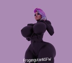 1girls ass breasts breasts_bigger_than_head curvy cute female female_only fortnite frogangutannsfw gigantic_ass huge_ass large_breasts latex seductive skin_tight solo solo_female starlie_(fortnite) thick_thighs thighs tight_clothing