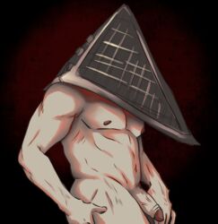 helmet horror male male_only mask monster monster_boy muscular nude penis pyramid_head silent_hill silent_hill_homecoming solo solo_focus solo_male