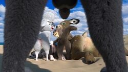 16:9 3d 4k absurd_res allison_(hakya11) anthro anus ass beach bent_over blender_(software) butt chief_bogo dawn_bellwether day dipstick_ears disney eyewear female fur furry furry_only genitals glasses group hakya11 hi_res humanoid_genitalia humanoid_penis jenny_(hakya11) judy_hopps leg_markings long_ears male markings medium_breasts multicolored_ears nude oldwing penis presenting presenting_hindquarters pussy realistic seaside shocked_expression tagme widescreen zootopia