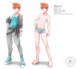 clothing gay gayfurryboi human male_only mothyx partially_clothed pubic_hair red_hair yaoi