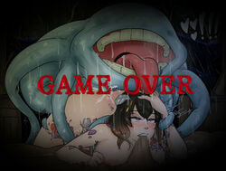 1boy 1girls 1monster 505_games ahe_gao ambiguous_penetration artist_name artplay bad_end bed bedroom biting_sheets bloodstained:_ritual_of_the_night blue_eyes blue_tentacles blush broken_window brown_hair cum cum_inside dat_ass defeated defeated_heroine demon dripping_tentacles eyelashes female_protagonist femsub from_behind fucked_silly game_over game_over_screen grabbing_sheets gradient_hair hair_ornament hand_on_head heart heart-shaped_pupils heroine horn horn_ornament inti_creates jewelry large_ass large_breasts large_tongue light_skin lightning_bolt looking_pleasured miriam_(bloodstained) monster monster_sex mounting nayaase_beleguii night nude ocean orgasm out_to_sea rain rape restrained seama shaded ship short_hair slime spoken_heart tattoo tentacle tentacle_monster tentacle_on_female tentacle_sex text trembling two_tone_hair video_games wet window