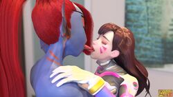 2girls 3d animated anthro asphyxiation ayasz blizzard_entertainment choking crossover d.va deepthroat extreme_french_kiss french_kiss fuckgirl gagging human human_on_anthro interspecies kissing lesbian naked naked_female nude nude_female overwatch sound throat_barrier toby_fox tongue tongue_in_mouth tongue_in_throat tongue_kiss tongue_out undertale undertale_(series) undyne undyne_(wo262) video video_games yuri