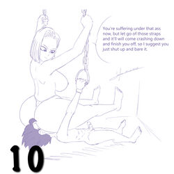 android_18 asphyxiation ass cabba cabbas_humbling cruelty domination dragon_ball dragon_ball_super dragon_ball_z facesitting female femdom male penis smothering suffocation