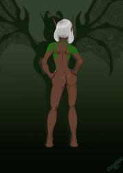 ass back_view blood_elf dark_elf dark_skin demon_hunter elf female illidari thick_thighs white_hair world_of_warcraft