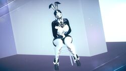 3d 3d_(artwork) ada-1 bunny_ears bunny_girl bunnysuit curvaceous curvy_female curvy_hips destiny_(game) exo legs robot robot_girl robot_humanoid sitting sitting_on_chair sonicfreak thighhighs thighs