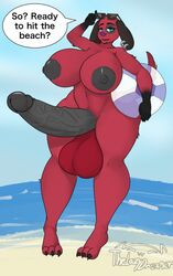 1futa 2020 alternate_breast_size animal_crossing balls breasts cherry_(animal_crossing) furry futanari nintendo nipples penis solo_futa thelazydreamer veiny_penis