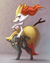 braixen from nintendo by cream.pup