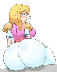 a_link_between_worlds alternate_ass_size ass ass_in_dress big_ass big_breasts big_butt blonde_hair blush bottom_heavy bubble_ass bubble_butt cute daisy-pink71 embarrassed enormous_ass fat_ass female female_only fully_clothed gigantic_ass huge_ass hylian hyper_ass large_ass long_hair looking_at_viewer looking_back nintendo princess princess_zelda round_ass solo solo_female the_legend_of_zelda thick thick_ass thick_thighs thin thin_waist voluptuous wide_hips zelda_(a_link_between_worlds)