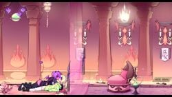 anal anal_sex blonde_hair egg_implantation elf femboy game girly hoodie hoodie_(artist) longer_than_30_seconds longer_than_one_minute male max_(hoodie) max_the_elf original porn_game sex sound tagme thighhighs video
