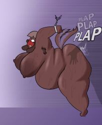 2025 anthro areola armpit_tuft ass belly big_areola big_butt blush bodily_fluids body_hair bondage bound breasts brown_body brown_fur canid canine canis captured chained_cuffs chains comic cuff_(restraint) domestic_dog dorothy_b_hound duo english_text faceless_character faceless_male female female_focus female_penetrated from_behind_position fur handcuffs hanging_by_arms huge_areola huge_butt male male/female male_penetrating male_penetrating_female mammal mature_anthro mature_female metal_cuffs nipples obese obese_anthro obese_female overweight overweight_anthro overweight_female oxkingky penetration plap restraints sagging_breasts sex shadowy_figure solo_focus suspension suspension_bondage sweat tail tail_motion tailwag teeth text thick_thighs