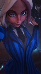 3d clothing crisisbeat enid enid_sinclair goth_girl kissing multicolored_hair school solo_female tagme video wednesday_(netflix) wednesday_addams yuri yuri