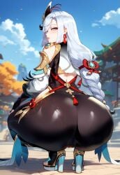 shenhe (genshin impact) from genshin impact by miyuai