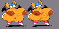 2025 anthro areola ass bat big_breasts big_butt black_eyes black_nose black_wings blue_eyeshadow boots breasts brown_areola brown_body brown_nipples clothing digital_media_(artwork) eyeshadow female footwear fur genitals gloves grey_background half-closed_eyes handwear huge_breasts huge_butt makeup mammal membrane_(anatomy) membranous_wings multicolored_boots multicolored_clothing multicolored_footwear multicolored_gloves multicolored_handwear narrowed_eyes navel nipples pink_boots pink_clothing pink_footwear pink_gloves pink_handwear rouge_the_bat sega shaded shoes simple_background solo sonic_(series) sonic_the_hedgehog_(series) standing superiorfox thick_thighs two_tone_boots two_tone_clothing two_tone_footwear two_tone_gloves two_tone_handwear vulva white_body white_boots white_clothing white_ears white_footwear white_fur white_gloves white_handwear wings x_navel