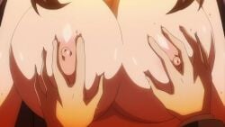 1boy 1girls altered_common_sense areolae breast_grab breasts breasts_focus bunnywalker change_in_common_sense degradation hentai_series huge_breasts human_sex_toy hypnotized_female hypnotized_personality_change kyonyuu_hitozuma_onna_kyoushi_saimin large_breasts loop mind_alteration mind_control nipples no_sound nude screencap straight sweat t-rex_(animation_studio) t-rex_(company) unaware unaware_hypnosis video