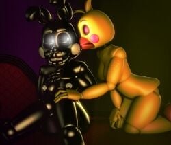 3d 4k animatronic anthro bird bird_girl black_body black_eyes bunny bunny_ears bunny_girl chicken chicken_girl cleavage closed_eyes couch disboi215 female_focus female_only five_nights_at_freddy's five_nights_at_freddy's_2 five_nights_at_freddy's_3 fnaf furry glowing_eyes hand_on_chest hand_on_knee hand_on_leg happy happy_expression highres humanoid kissing kissing_cheek looking_at_partner naked naked_female nude nude_female pink_cheeks pink_nipples rabbit rabbit_ears rabbit_girl robot rosy_cheeks rwqfsfasxc_(five_nights_at_freddy's) rwqfsfasxc_(fnaf) sfm shadow_bonnie shadow_bonnie_(fnaf) shiny_body source_filmmaker thigh toy_chica_(fnaf) white_cheeks white_eyes white_nipples wholesome yellow_body yuri yuri yuri