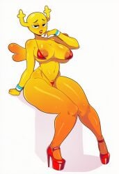 aged_up ai ai_art ai_generated bimbo bimbo_body bimbo_lips bimbofication breasts cartoon_network high_heels highres hulu mature_female mature_woman novelai penny_fitzgerald red_bikini red_bra red_lipstick red_panties shoes the_amazing_world_of_gumball the_wonderfully_weird_world_of_gumball