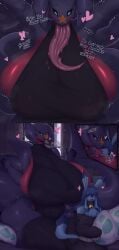 1boy 1girls anthro big_breasts breasts cleavage eeveelution extreme_french_kiss female female_garchomp foxnick12 garchomp glaceon huge_breasts imminent_kiss kissing larger_female long_tongue looking_at_viewer male male/female pokemon pokemon_(species) pokemon_dppt scalie size_difference smaller_male tagme talking_to_viewer tanza_(halfmoon) thick_thighs tongue tongue_down_throat wide_hips