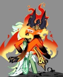 fire spirit cookie from cookie run by darkcacao98 (artist)