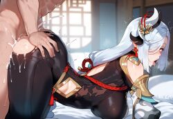 shenhe (genshin impact) from ahe gao by miyuai
