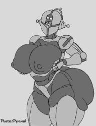 assaultron from bethesda softworks by plastic pyramid