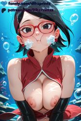 sarada uchiha from boruto: naruto next generations by dibzprintz