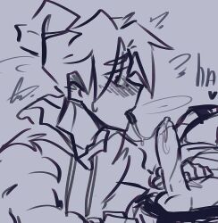 13_cards 13_карт 2boys erection face_closeup foreskin gay licking_penis male male_only penis uncircumcised uncut uncut_penis yaoi вару_(13_карт) зонтик_(13_карт)