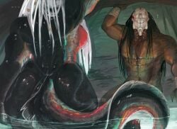 female yautja from predator (franchise) by parasytal