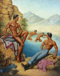 1953 dated george_quaintance original gay yaoi male male_only