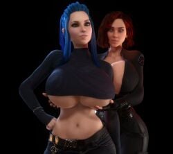 2girls 3d avengers becca_(vaako) big_ass big_breasts big_thighs black_widow_(marvel) blue_hair breasts breasts_bigger_than_head bursting_breasts curvaceous curvy curvy_figure enormous_breasts female gigantic_breasts hips huge_ass huge_breasts huge_thighs hyper_breasts large_ass large_breasts large_thighs light-skinned_female light_skin marvel marvel_comics massive_breasts mature mature_female multiple_girls music natasha_romanoff original original_character s.h.i.e.l.d. slim_waist sound tagme thick thick_hips thick_legs thick_thighs thighs vaako voluptuous waist wide_hips wide_thighs